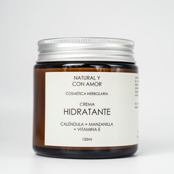 crema hidratante de vitamina e, caléndula y manzanilla